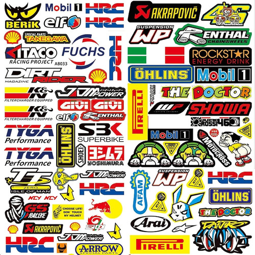 Tipi sticker moto adesivi - di,