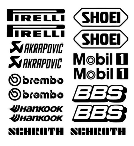 Sponsor motorsport adesivi - sponsor,