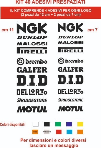 Adesivi moto sponsor - adesivi,
