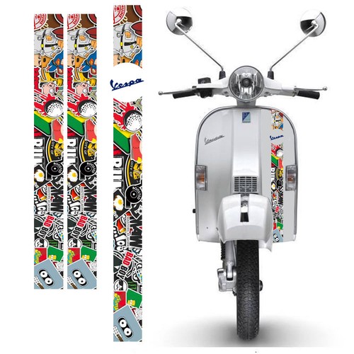 Adesivi vespa sticker bomb - adesivi,