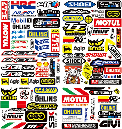 Adesivi per kit - moto, sponsor