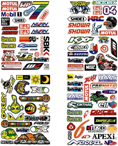 Adesivi moto 100 pezzi - moto,100,