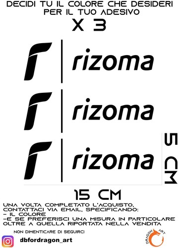 Adesivi logo stickers rizoma - adesivi,