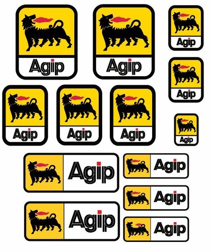 Set adesivi agip - 13,