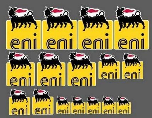 Set adesivi agip eni logo - 16,