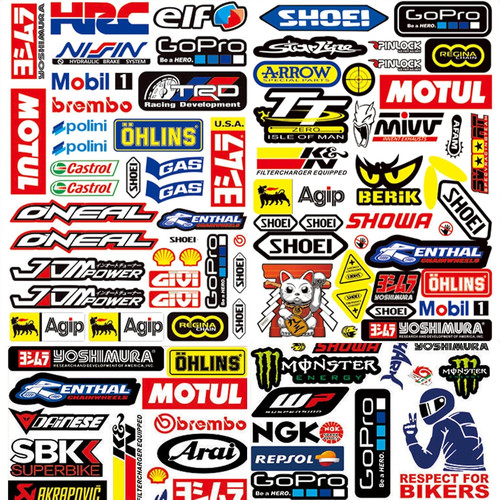 Stickers moto adesivi per - 3,