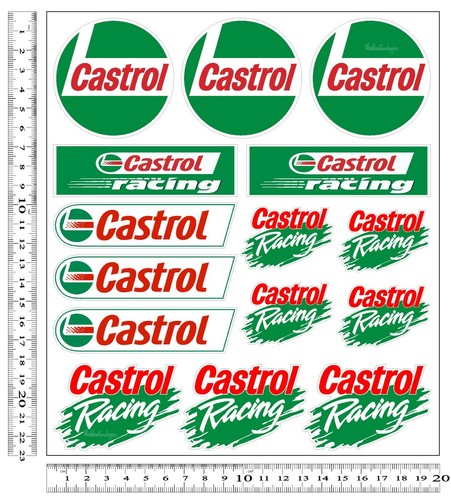 Adesivi stiker castrol - stiker,