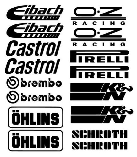 Sponsor motorsport adesivi - sponsor,