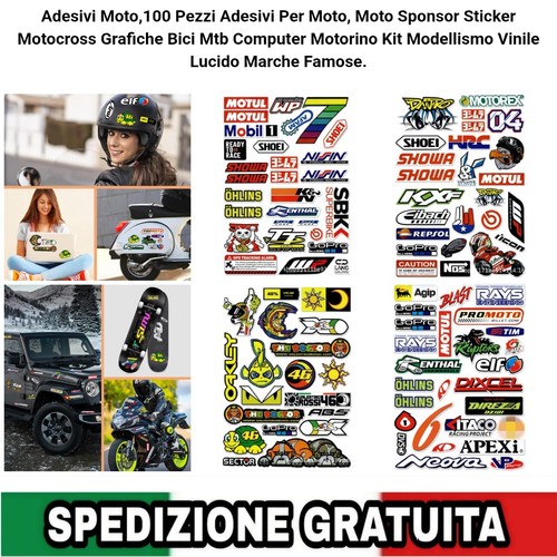 100 adesivi sticker sponsor - 100,