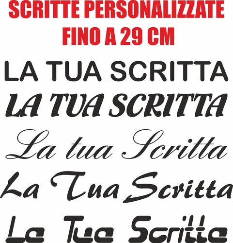 Adesivi scritta personalizzata - scritta,